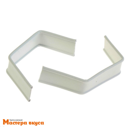 Клип-лента в нарезке 5см загнутая (50 шт) 34825 БЕЛАЯ