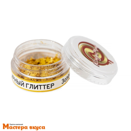 Пищевой блеск (глиттер) "Звёзды", золотые, 0,5 гр
