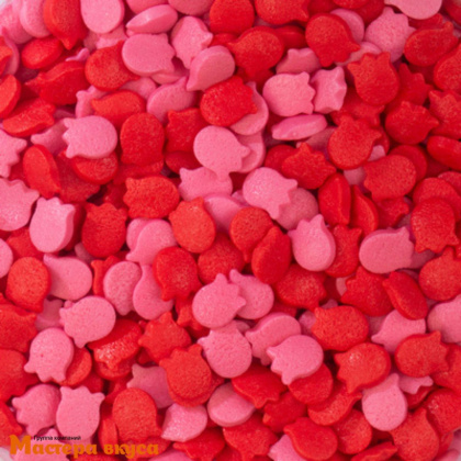 Посыпка Тюльпаны красно-розовые, 25 гр 