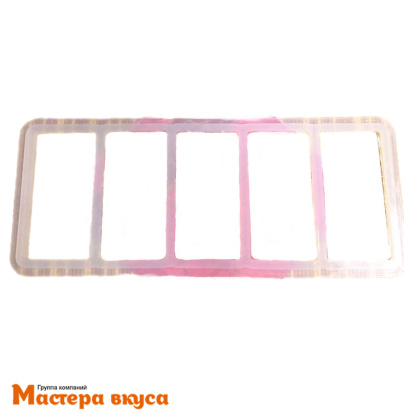 Молд силиконовый ВИТРАЖ, (5 ячеек) 5*10 см