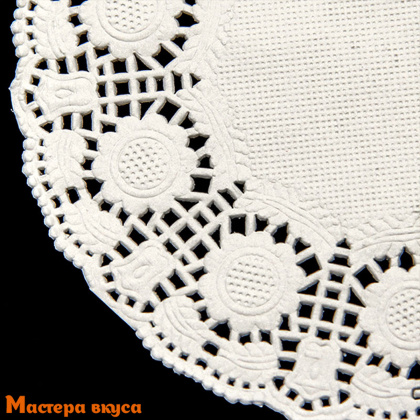 Салфетки бумажные ажурные Д100 мм, 100 шт.