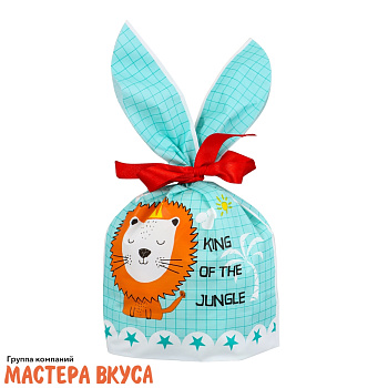 Пакет для сладостей  с завязками-ушками 12*22 см, "Победитель по жизни"