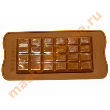 Форма для шоколада силиконовая Silikomart (изи-шок) Плитка классик, Силикомарт (Италия)