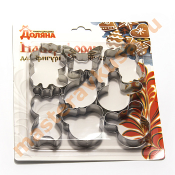 Набор вырубок металл ЖИВОТНЫЕ, ~7*4 см, (набор 8 шт)