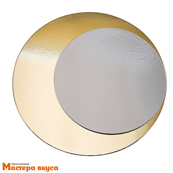 Подложка 0.8 мм, D200 мм золото/белый жемчуг 
