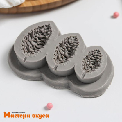 Молд силиконовый ШИШКИ 3в1, ~10,5*7*1,3 см 
