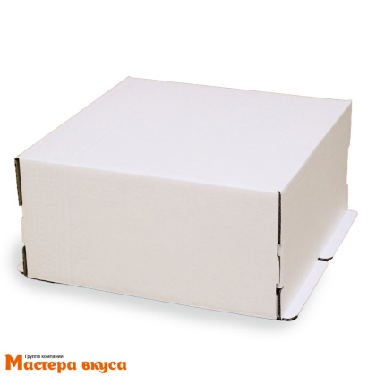 Короб для торта без окна 280*280*140 мм, белый (2-Д) АП