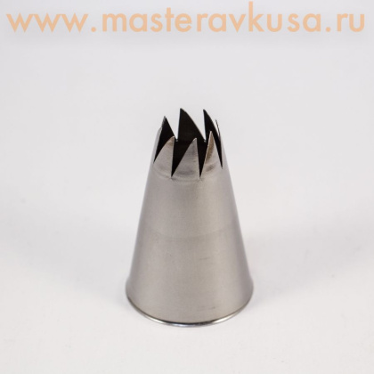 Насадка стальная ОТКРЫТАЯ ЗВЕЗДА (роза), 13 мм,  (BA413)