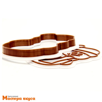 Вырубка пластик + штамп  СНЕГОВИК, 10 см