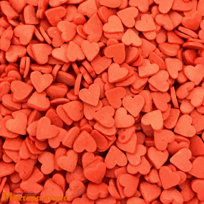Посыпка СЕРДЕЧКИ красные, 75 гр