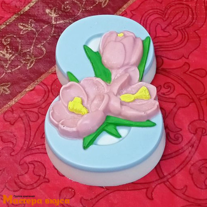 Молд силиконовый 8 МАРТА, бутоны тюльпанов, 8,7*5,8*2,5 см
