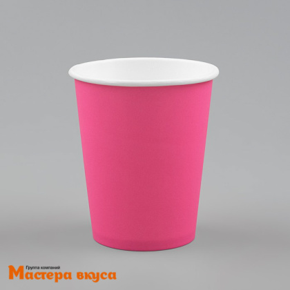Стакан бумажный РОЗОВЫЙ, 250 мл