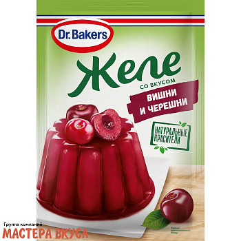 Желе "Dr.Bakers" с ароматом Вишни и черешни, 45 г
