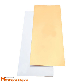 Подложка 0.8 мм,  300*110 мм золото/белый жемчуг (для рулета) 