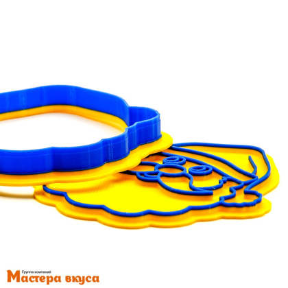 Вырубка пластик + штамп  ДЕД МОРОЗ, 8 см