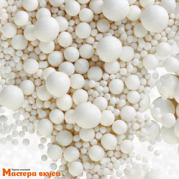 Посыпка Шарики зерновые Матовые микс №258М, Белоснежный, упак 1,5 кг