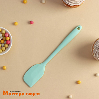 Лопатка силиконовая безшовная 21 см, (плоская), "Винфор"