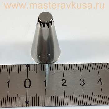 Насадка стальная СУЛТАН (солнце) d-35мм h-70мм (BX0045)