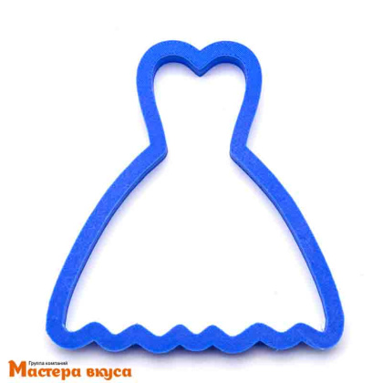 Вырубка пластик ПЛАТЬЕ, 10 см