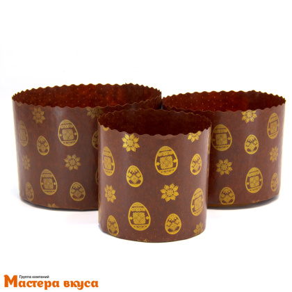 Форма бумажная для кулича (150г) d70*h85 мм ЯЙЦО