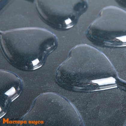 Форма для шоколада пластиковая, топпер СЕРДЦЕ НА ПАЛОЧКЕ, (8 ячеек) 27.2*18.2*1 см