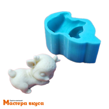 Молд силиконовый  3D ОЛЕНЕНОК, изд 7,2*3,5*h4,2 см (шоколад~50гр)