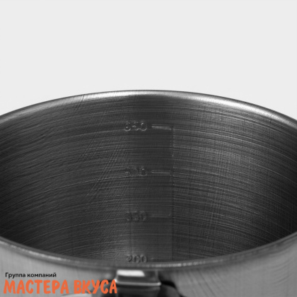 Ковш из нержавеющей стали 0,65 л, d-12 см