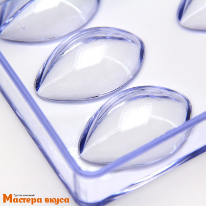 Форма для шоколада  прочный пластик ЛЕПЕСТОК ЛОТОСА, (16 ячеек) 27*13.5 см