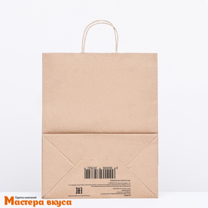 Пакет бумажный с кручеными ручками 320*180*400 мм, (крафт)