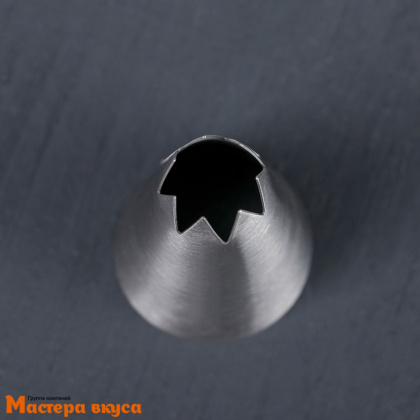 Насадка стальная ОТКРЫТАЯ ЗВЕЗДА 7 лепестков,  10мм, h-50мм 