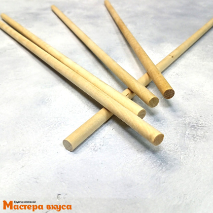 Набор палочек-дюбелей для укрепления уровней торта (деревянная ось), 30 см, d 1,2 см, 5 шт 