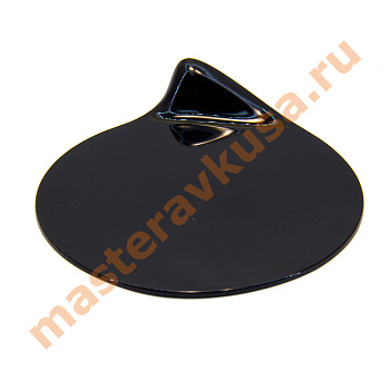 Поднос круглый ГОУГОУ (сольерка) пластиковый (черный), D-90 мм 