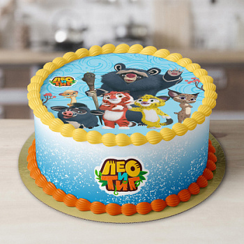 Фотопечать Лео и Тиг, для торта, № 27