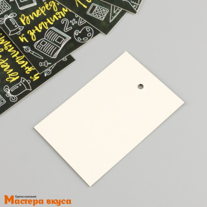 Бирка декоративная в наборе "Школьная доска" 4*6 см, 10 шт