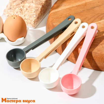 Ложка мерная с зажимом, 30мл, 18*4,3*3 см