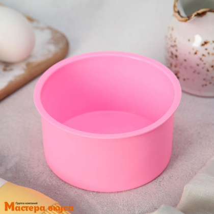 Форма силиконовая КРУГ,  d9,5 h5,4 см (бенто)