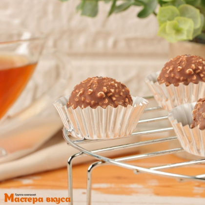 Капсула бумажная для конфет, d-3,5см  h-2см,  МЕТАЛЛИК СЕРЕБРО (миниупак ~20-25 шт)