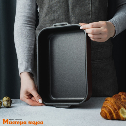 Форма для выпечки, "Пирог"  30*23см  h5,5см (3,6 л), (антипригарное покрытие) Promo 