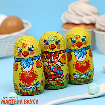 Декор из шоколадной глазури "Забавный цыпленок" h~8см 