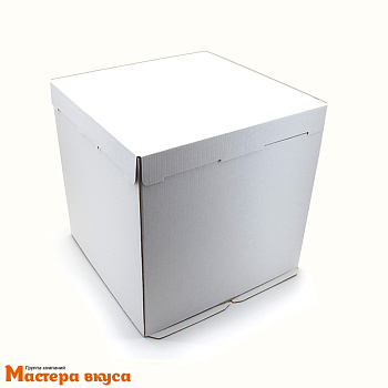 Короб для торта без окна 300*300*300 мм, белый (3-Д) СТАНДАРТ