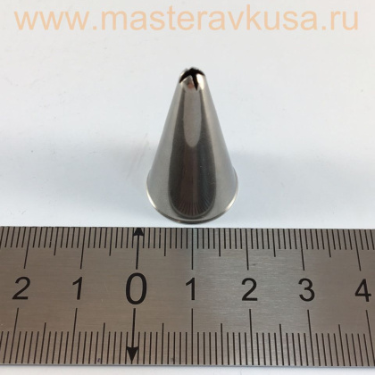 Насадка стальная ЗВЕЗДА закрытая  4 луча, 47*8мм  (BX0033) №52