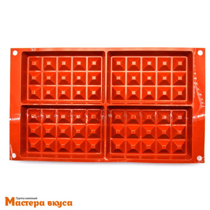 Форма силиконовая SiliconFlex ВАФЛИ, 4 ячейки, SF155 (Италия)