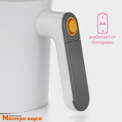 Сито для пудры (муки, какао) автоматическое 1л, пластик "Доляна Powder"