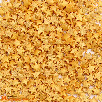Посыпка ЗВЕЗДЫ золотые, 25 гр 
