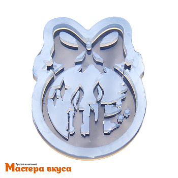 Молд силиконовый ШАРИК СО СВЕЧАМИ, 9*7 см