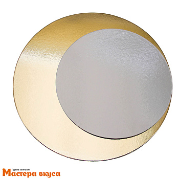 Подложка 0.8 мм, D140 мм золото/белый жемчуг 