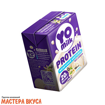 Коктейль молочный ультрапастеризованный "Yomilk Protein", ПЛОМБИР 1.5%, 200 мл