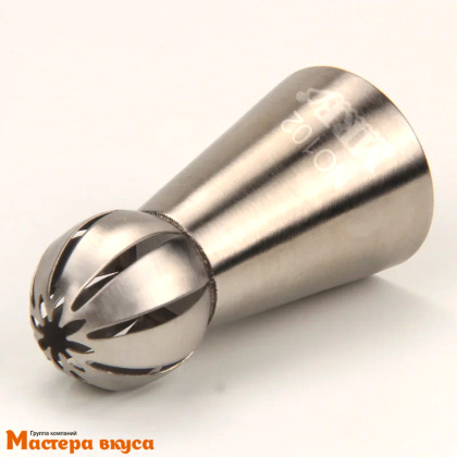 Насадка стальная СФЕРА №102 (Китайская роза), узкая прорезь, с центральным отверстием