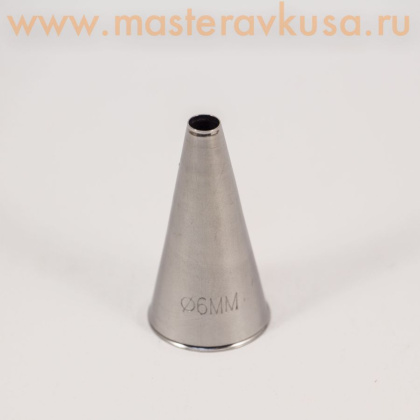 Насадка стальная РОВНАЯ ТРУБОЧКА,  d-6 мм,  (BT206)