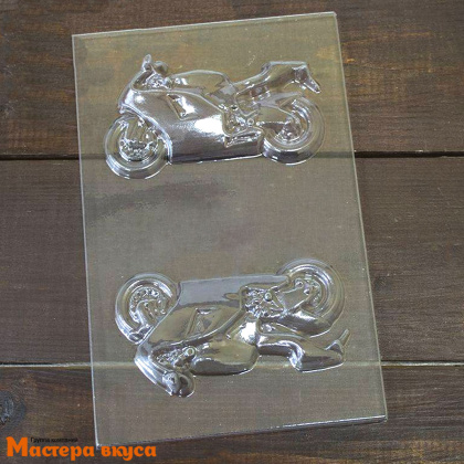 Форма для шоколада пластиковая МОТОЦИКЛ, 230*150 мм